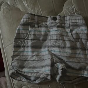 Garanimals Gray Striped Kids Shorts